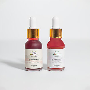 Tuffy Organics Tint Duo Bundle Of 2 Long-lasting Hydrating Tints For Lips And Cheeks