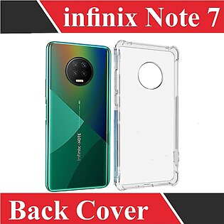 INFINIX NOTE 7  Soft Shock Proof Jelly Back Cover - Transparent