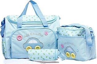 4PCS Car Print Mother Bag Baby Diaper Bags Sets Multifunctional Baby Nursing Nappy Bag For Mom Organizer