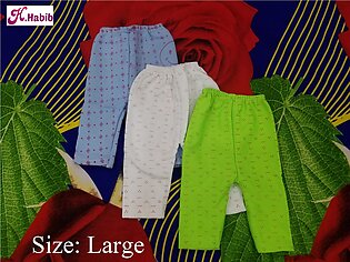 Pack Of 3 Baby Trouser Kids Babies Diaper Casual Pajama In Multicolor Winter Trousers Garam Clothes Infant Winter Warm Trouser Size Large 16 - 17 Inches