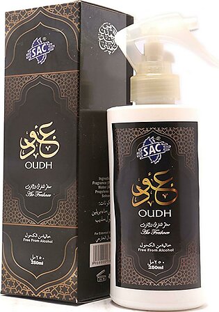 Oudh Air Freshener - 250ml - Arabic Fragrance - Long Lasting - Strong - Sac