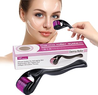 Derma Roller 1mm With 540 Micro Needles - Derma Roller For Face - Derma Roller For Hair Growth - Derma Roller For Hair - Derma Roller For Skin