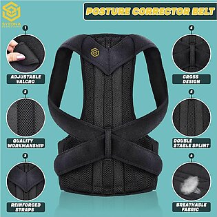 Syedna Ecommerce: Posture Corrector Belt - Rod Therapy, Adjustable Straps, Pain Relief & Spinal Support. Improve Posture, Reduce Back Pain, And Enhance Comfort! Perfect For Men And Women Of All Ages. Ideal For Back Support, Alignment, And Posture Correcti
