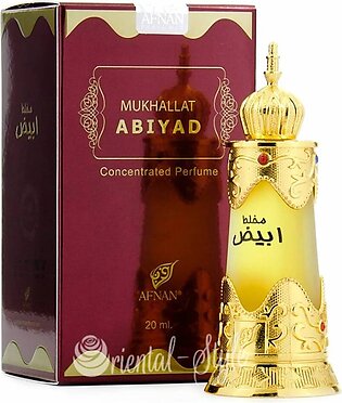 Afnan Mukhallat Abiyad 20ml Attar For Women And Men