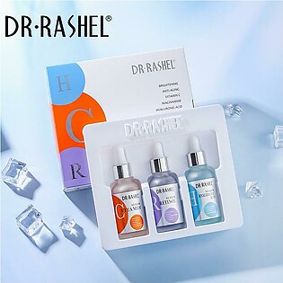 Dr Rashel Anti-aging Moisturizing Vitamin C Facial Complete Facial Serum Set 3 Pack 30ml X 3 Drl-1616