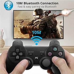 Ibex Ps3 Controller For Ps3 Wireless Controller For Sony Playstation 3, Double Shock 3, Bluetooth, Rechargeable, Gamepad Joypad Motion Sensor, 360Â° Analog Joysticks, Remote For Ps3, 2 Usb Charging Cords, Black