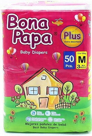 Bona Papa  Plus Baby Diaper Medium 50pcs