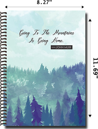 Mountains Spiral Notebook-a4