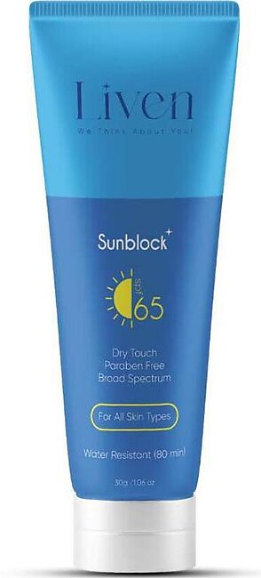 Liven Sunblock Cream Spf 65