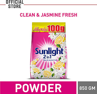 Sunlight 2in1 Washing Powder Pink 850gm - Clean & Jasmine Fresh