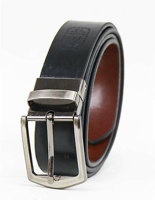 2 In 1 Brown & Black Faux Leather Belt For Men