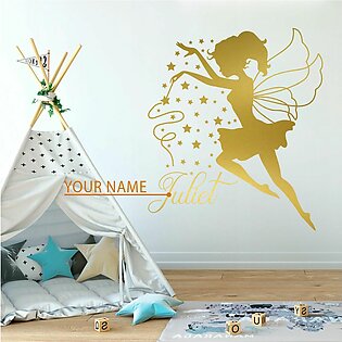 Fairy Custom Name Wall Sticker for Girls room | wall sticker for girls