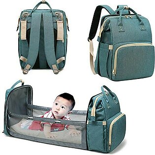 Fashion New Diaper Bags Backpack Multifunctional Foldable Baby Bed Crib Bag Large Capacity Stroller Bag Insulation Nursing