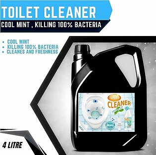 Toilet Cleaner , Cool Mint , Anti-bacterial , Killing 100% Bacteria - 4 Litre