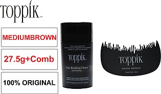 12g Toppik Hair Fiber Mediumbrown + Comb Hairline 100% Original Usa Made