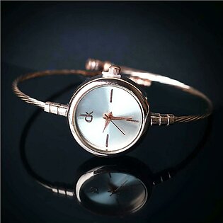 Eastern Watches Stainless Steel Small Dial Bangle Style Watch With Box For (Women & Girls)