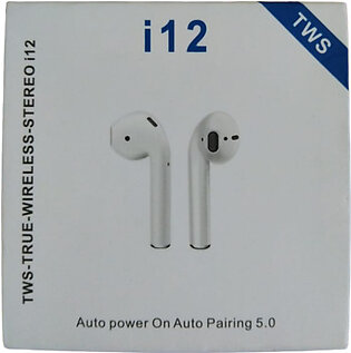 I12 TWS Wireless Earbuds, Bluetooth 5.0 Earbuds Touch in-Ear Wireless Earphones, hi-fi Stereo Earbuds