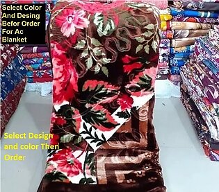 Single Bed Fleece Ac Blanket Kambal For Winter Multi Color and Design