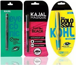 Black Kajal Pack of 3 Fine Quality
