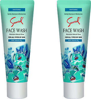 2 Packs of Samsol Face Wash 15 ml (Travel Pack)