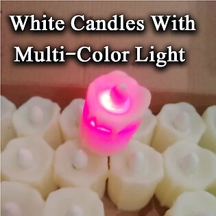 Golden Led Candles Pack Of 6,12