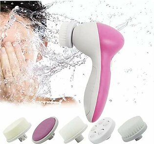 Face Massager 5- In -1 Electric Face Massager Facial Cleanser Spin Cleanser With Brush