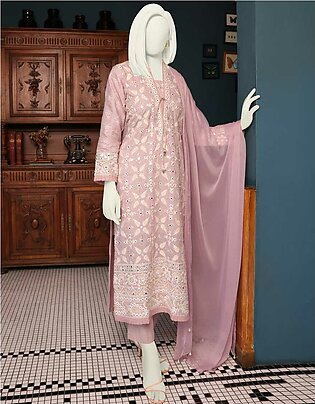 Junaid Jamshed 3 Piece Cambric Women Unstitched Suit Winter Collection '22