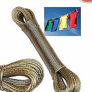 Clothesline Heavy Duty Cloth Laundry Rope Pvc Coated Metal Wire - 20 Metres