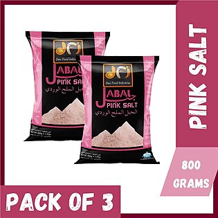 Desi Food Industries Jabal Pink Salt - 800gm - Pack Of 3