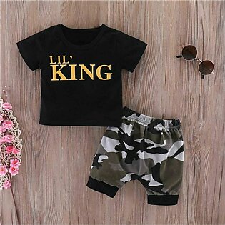 T- Shirt And Short Pants For Kids Baby Boys And Baby Girls Round Neck Short Sleeve Tee Top's Clothes Sets Dresses Outfit