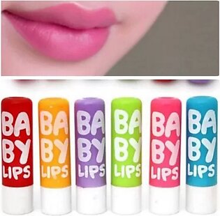 Pack Of 6 Crazy Baby Lips Lip Balm Beautiful Colours Lip Balm For Women And Girls