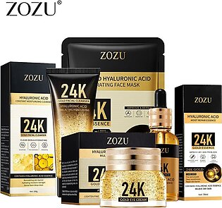 Zozu 4 In 1 24k Hyaluronic Acid Moist Repair Anti Aging Glowing Skincare Series