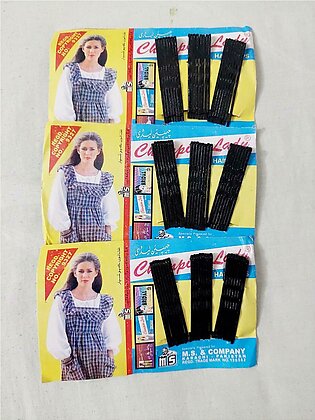 3 Packs Bobby Hair Pins - Black Hair Pins- Women Hair Clip Pins - Black Hairpins