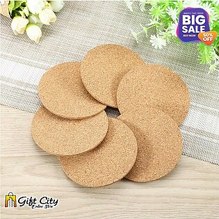 1/3/6/12 Pcs Round Plain Cork Tea Coaster Heat Insulation Non-Slip Tableware Kitchen Cup Mat Household Drink Coffee Tea Cup Pad Table Decoration Gift City