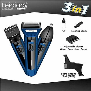 Feidiao Shaving Machine For Men, 3 In 1 Rechargeable Hair Clipper Shaver, Trimmer With Beard Shaping Tool