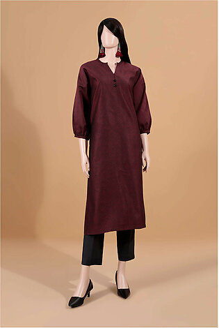 Saya Unstitched Fabric Cotton Jacquard 1 Piece Shirt For Woman And Girls - Jet Black - Design Code: Wu1p-5639