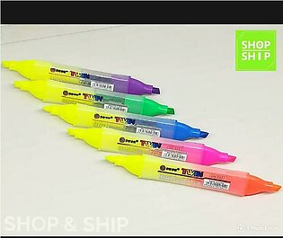 Double Side Highlighter Pen In Different Colors Pack Of Four