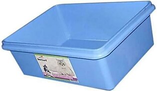 cat Litter Tray Large Size   - Blue