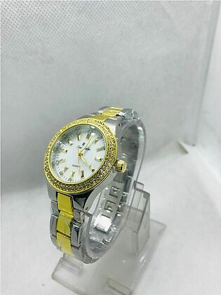 Stylish Luxury Ladies Gold Wrist Watch Stainless Steel Watch Jewellery Watch Casual Women Fashionable Watch 2023