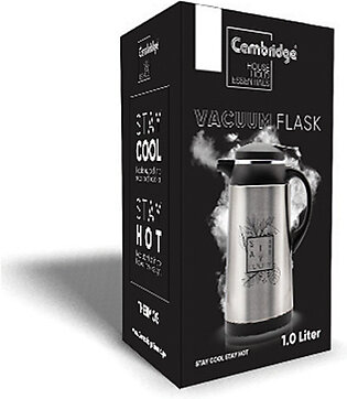 Cambridge Thermos Jug - Hot & Cool Stainless Steel Vf1003-ss Vacuum Flask 1 Ltr