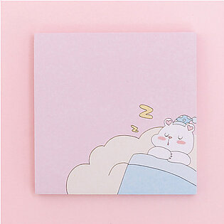 Sticky Notes Post It Note Memo 80 Sheets Pad Printed Sleeping Bear