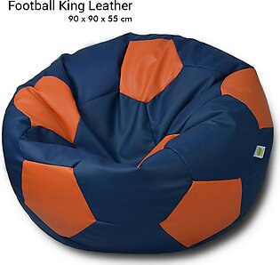 Relaxsit Football Leather Bean Bag - Luxury Bedroom & Living Room Furniture: