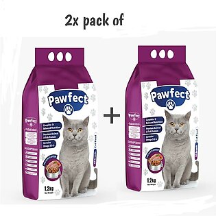 Pack Of Paw-fect Premium Catfood 1.2 Kg 2x