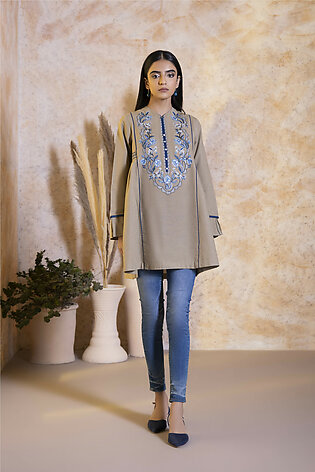 Sapphire Embroidered Khaddar Kurti For Girls