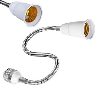 11 Inch E27 To E27 Flexible Extension Led Light Bulb Holder Lamp Screw Socket Adapter Converter