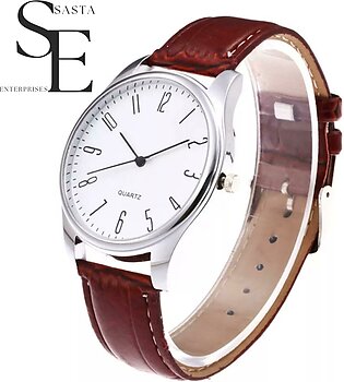 New stylish leather strap watch for men watch for boy
