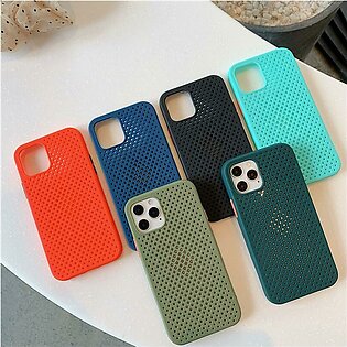 Iphone 11 Pro Max Back Cover Cooling Breathing Mesh Soft Rubber Phone Case