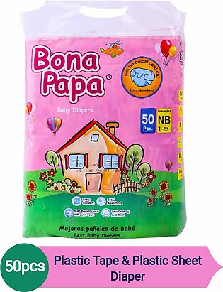 Bona Papa Plus Baby Diaper 50 Pcs - Size Newborn