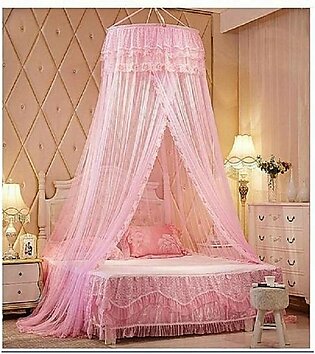 Mosquito Net Bed- Baby Pink