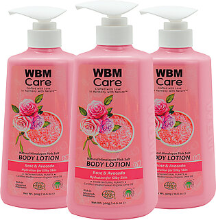 Pack Of 3 Hydrating Body Lotion With Rose And Avocado - 300ml | Body Lotion For Winter